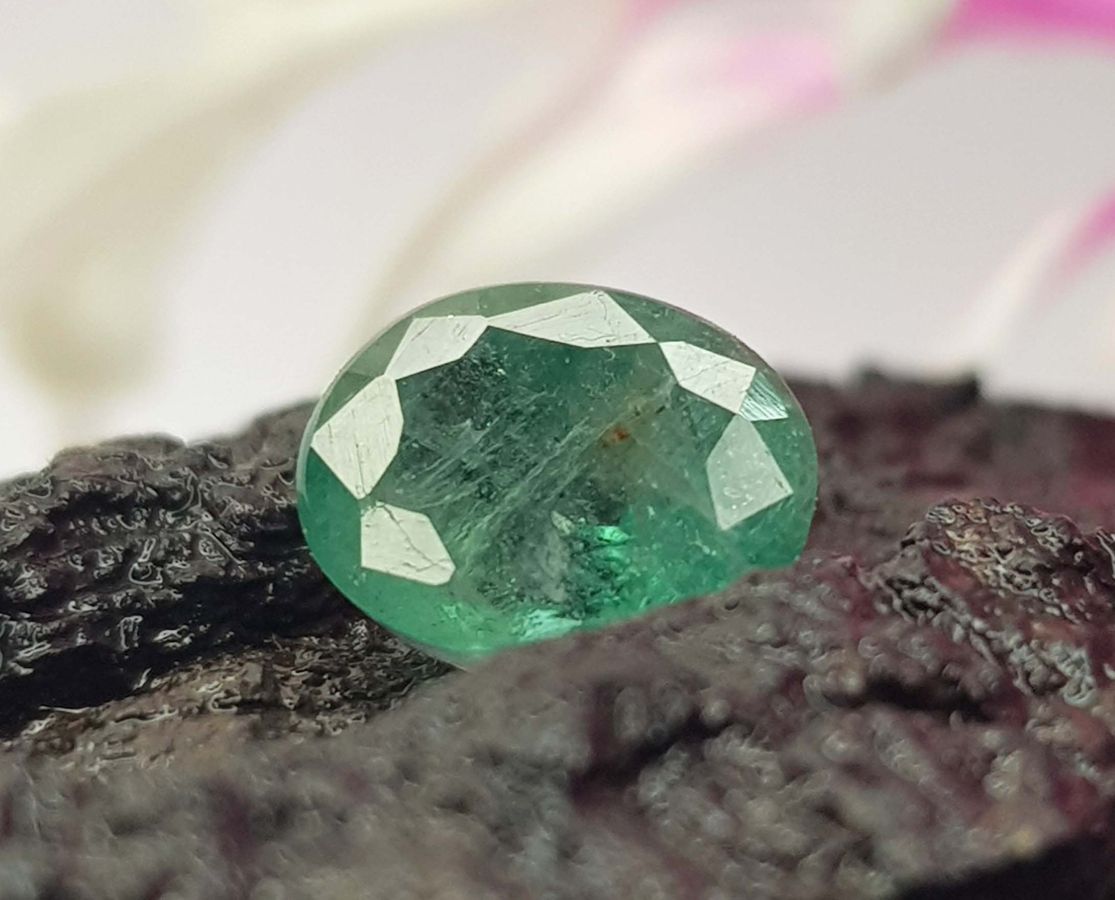 1.89 Ct Natural Emerald Oval Cut Rich Green Zambian Mines Top Quality Gemstone