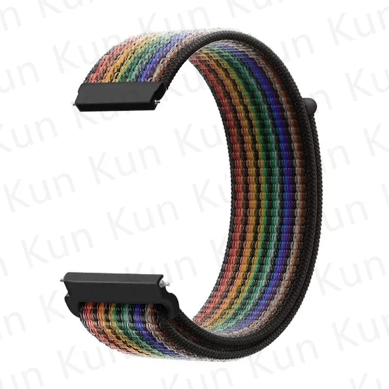 20mm 22mm Woven Nylon Sport Loop Watch Band Strap W/ Quick Release Spring Pins