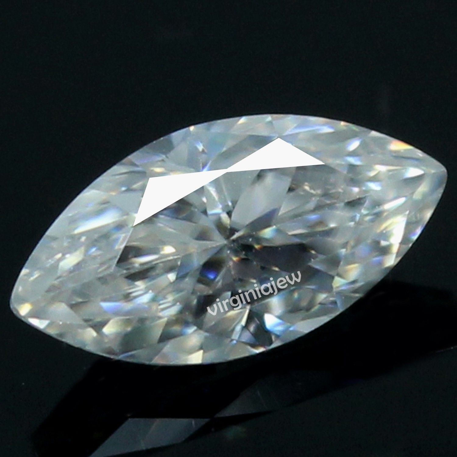 Certified Natural DE Color VVS1 Excellent Cut 2.5×4 MM Marquise White Diamond