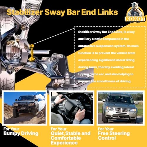 K750388 K750389 2Pcs Front Sway Bar Link Fit for Ford 2010-2019 Flex/Taurus,