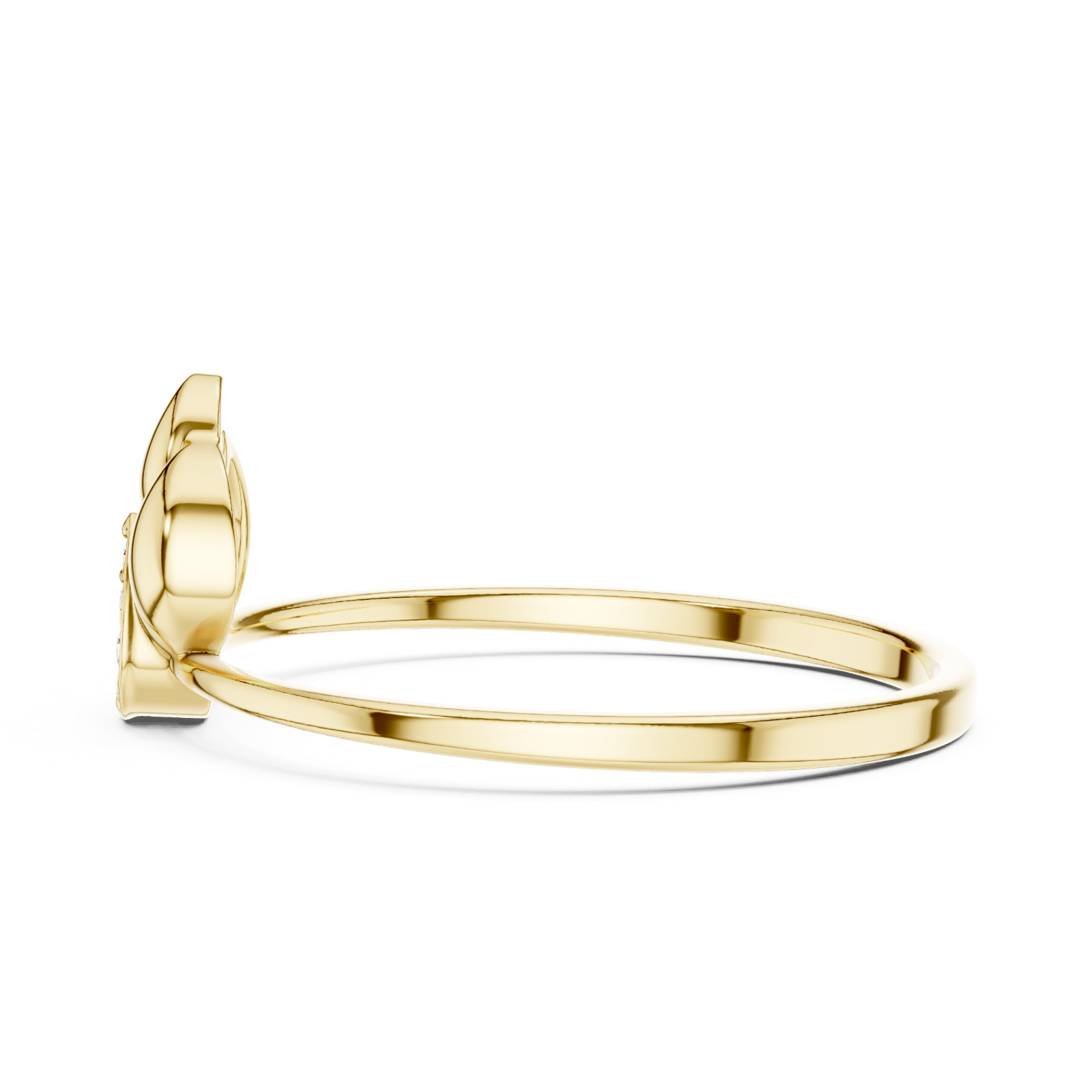 Natural Certified Round Cut Diamond Luxury Designer Style Ring 14K Gold Over