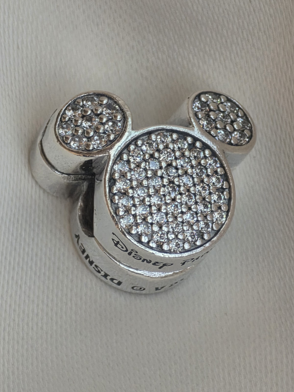Pandora Disney Parks Mickey Icon Pavé Clip Charm