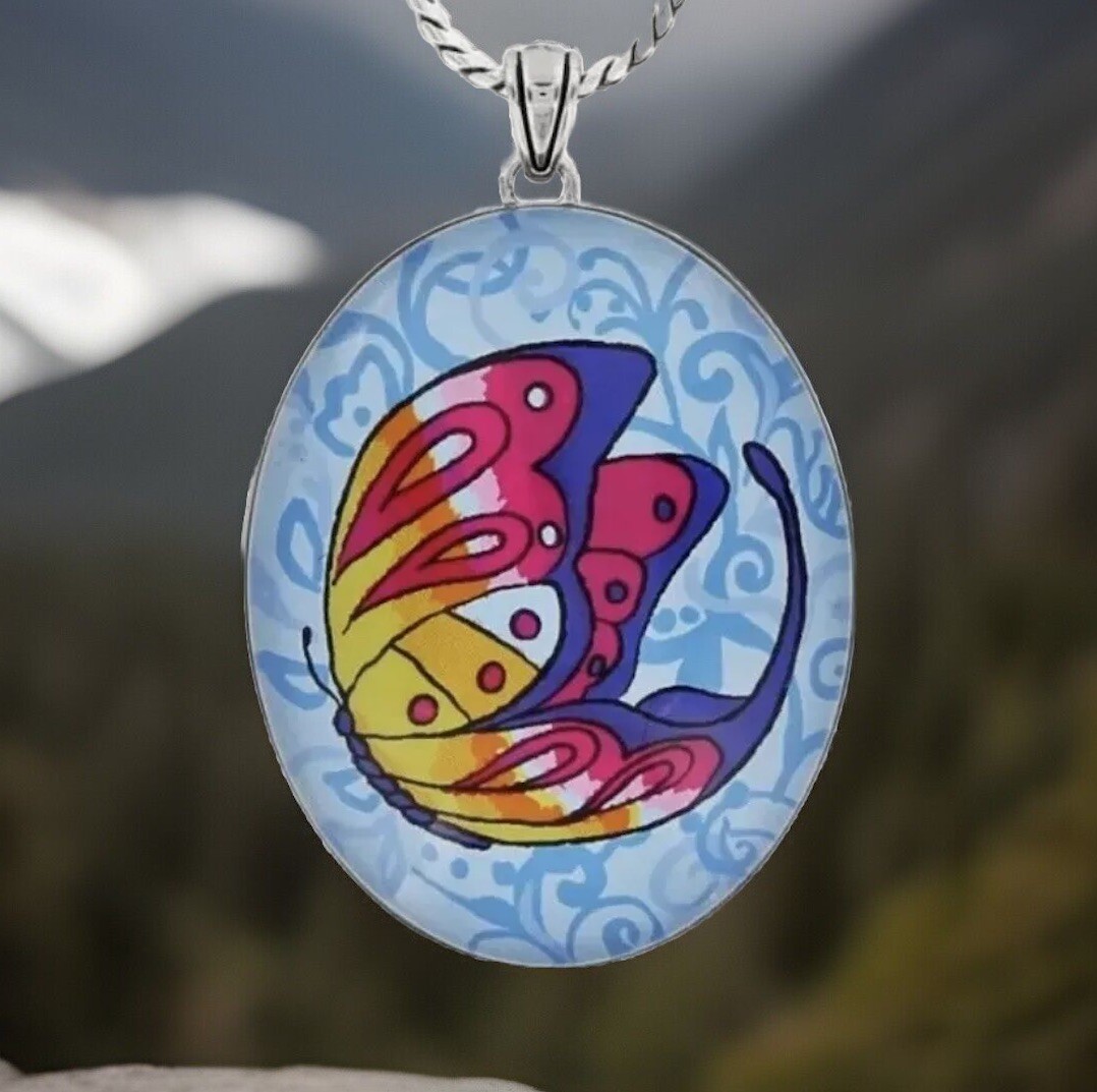Brighton FREE SPIRIT Butterfly Necklace JN6622 NWT