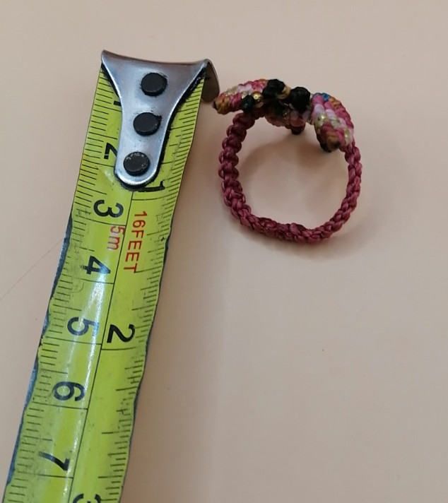 Macrame Woven Butterfly Ring – Vibrant and Handmade