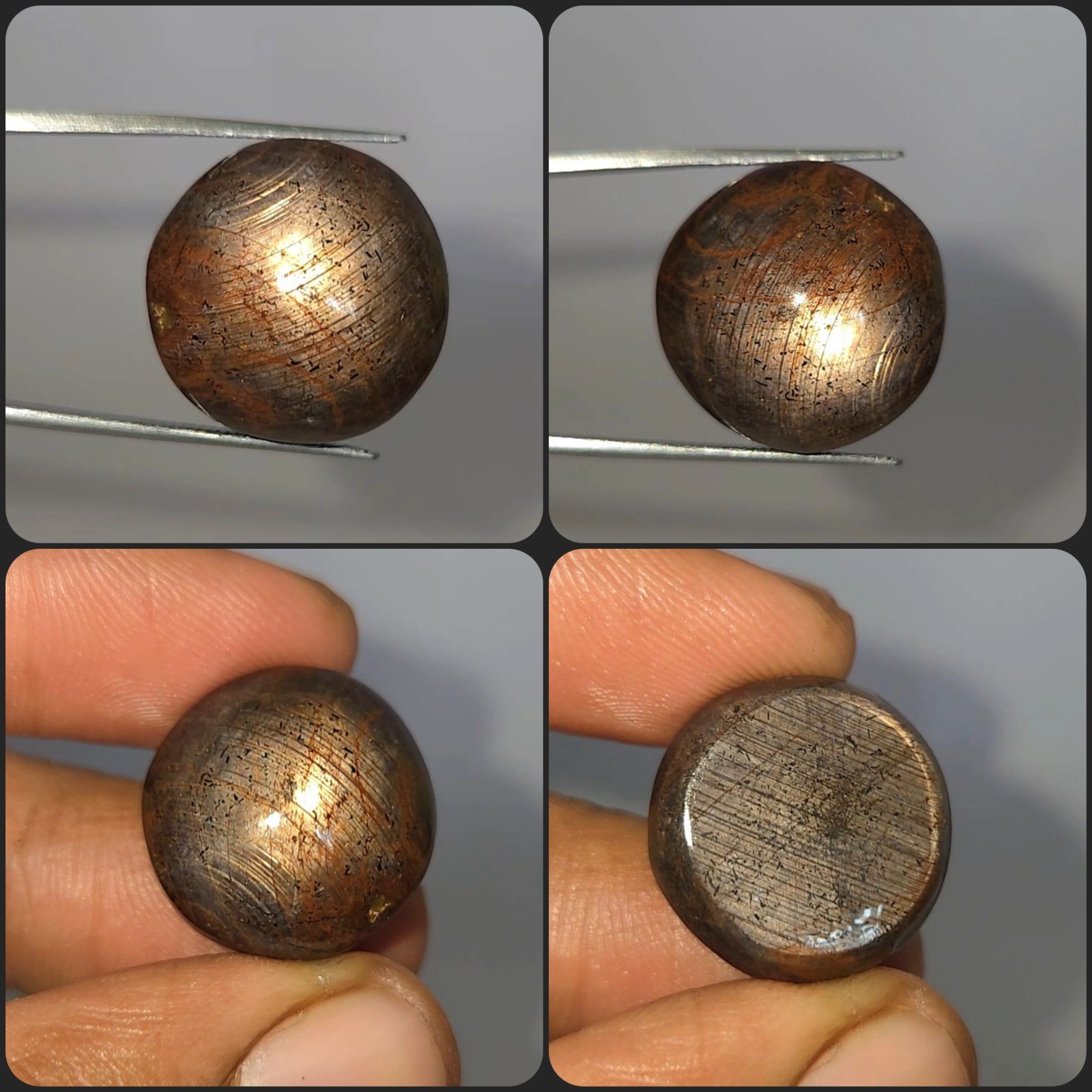 Natural 54.40 ct Star Sapphire Black Oval Cabochon untreated loose gemstone