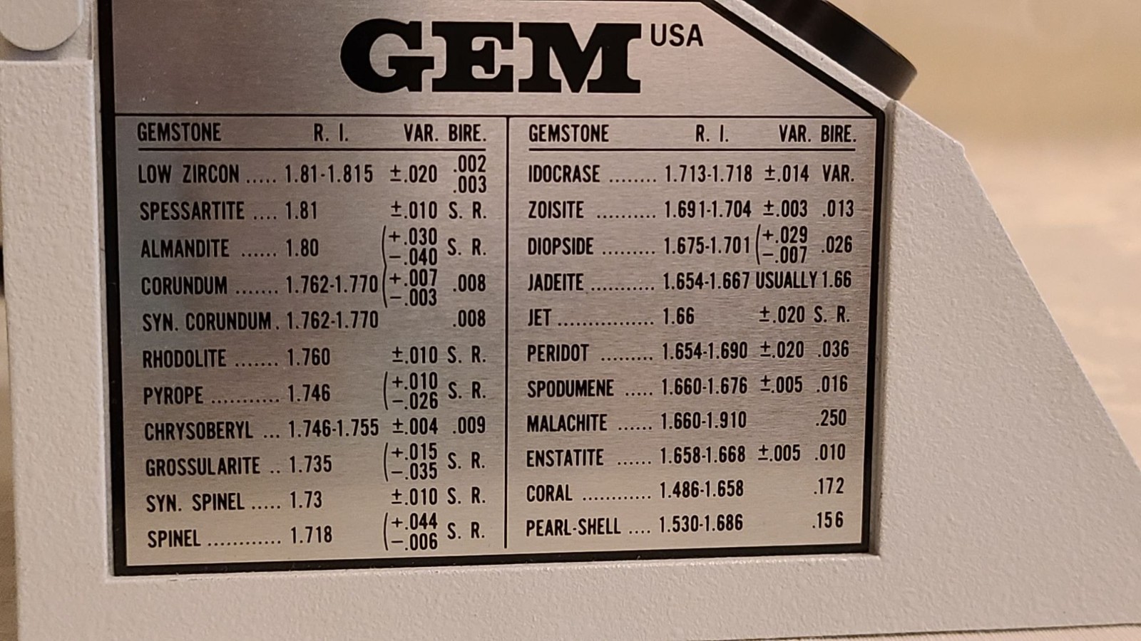 DAMAGED FOR PARTS – GIA GEM Duplex II Refractometer Polariscope Model 415 GemID
