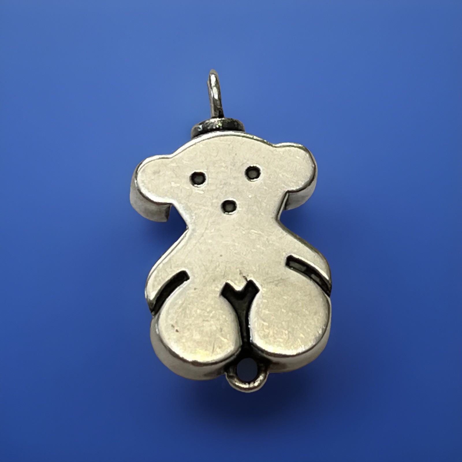 TOUS Sweet Dolls collection Sterling Silver Pendant Charm Connector moving eyes