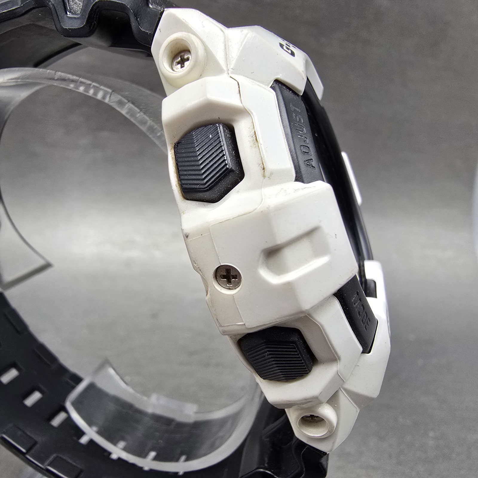 Casio G-Shock GWX-8900B Watch Men 53mm White Black Alarm Chronograph Solar Runs