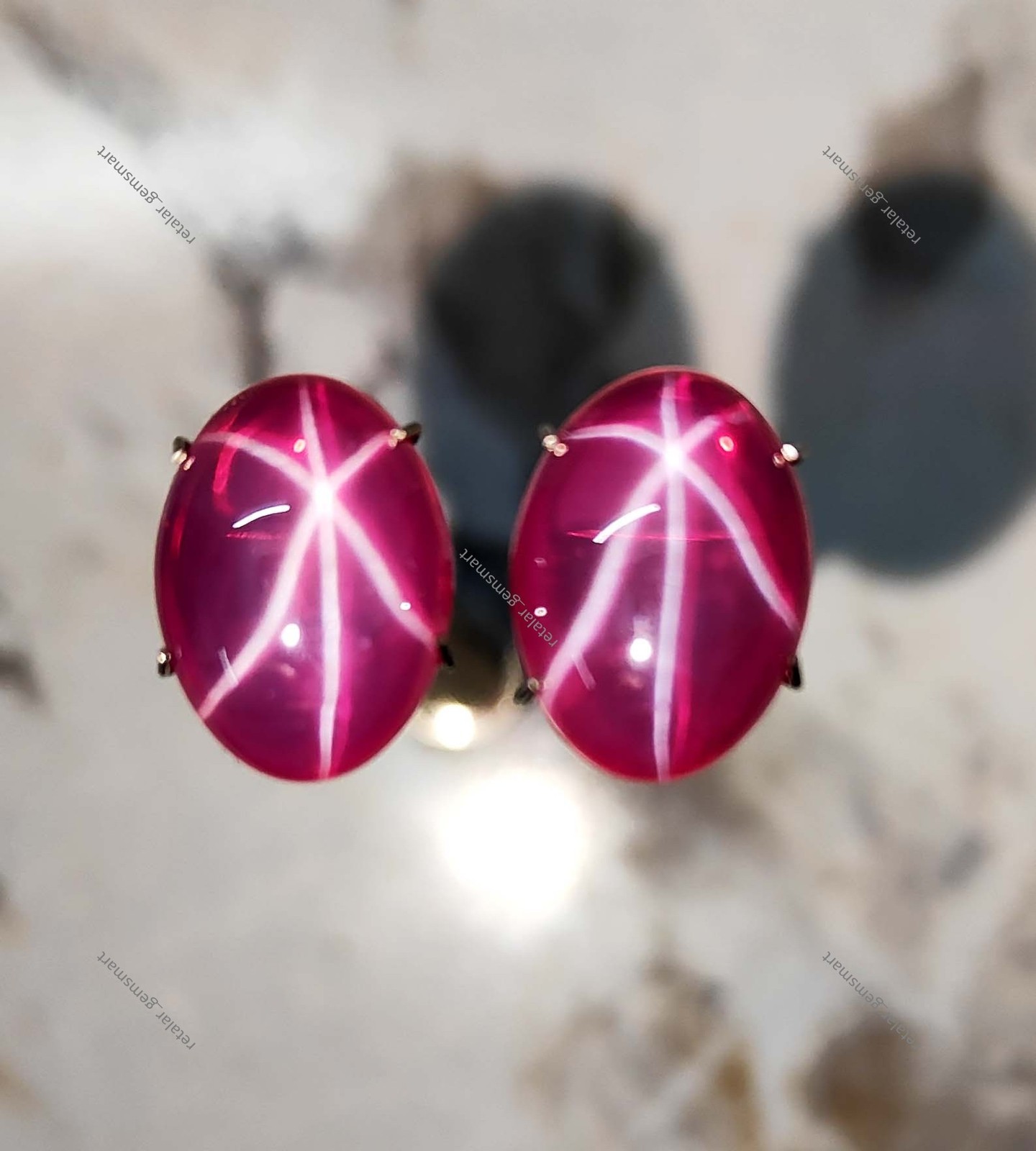 6 Rays NATURAL RED Star Ruby 20 Ct Oval Cabochon CERTIFIED Loose Gemstone