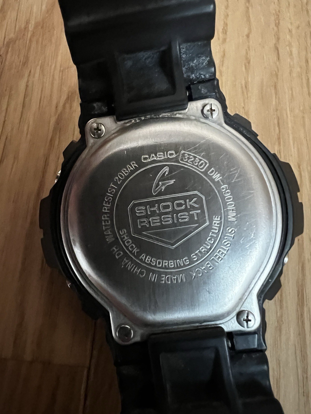 Pre-Owned Casio G-Shock DW-6900 Black Digital Watch – Box & Manual Included