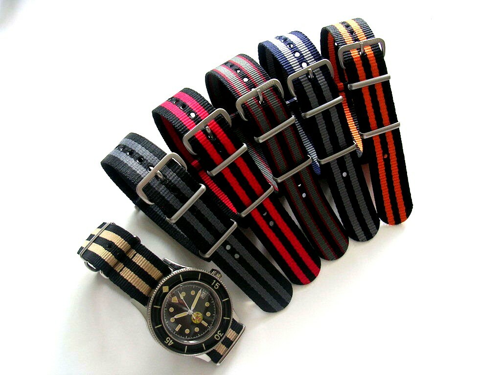 18-20-22-24 NATO G10 watch strap Premium Ballistic nylon RAF MoD Bond IW SUISSE