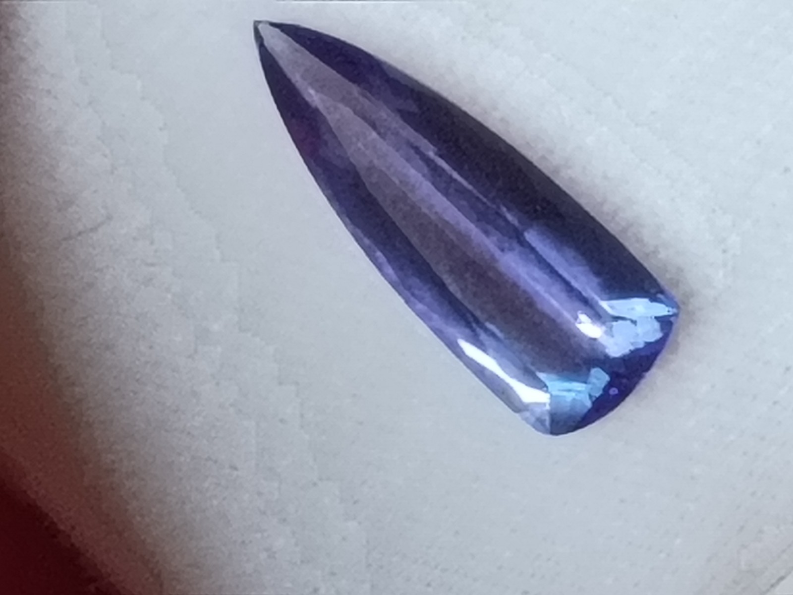 Natural Tanzanite Trillion Cut Blue/Purple Transparent 6x16mm 2.80ct 1pc