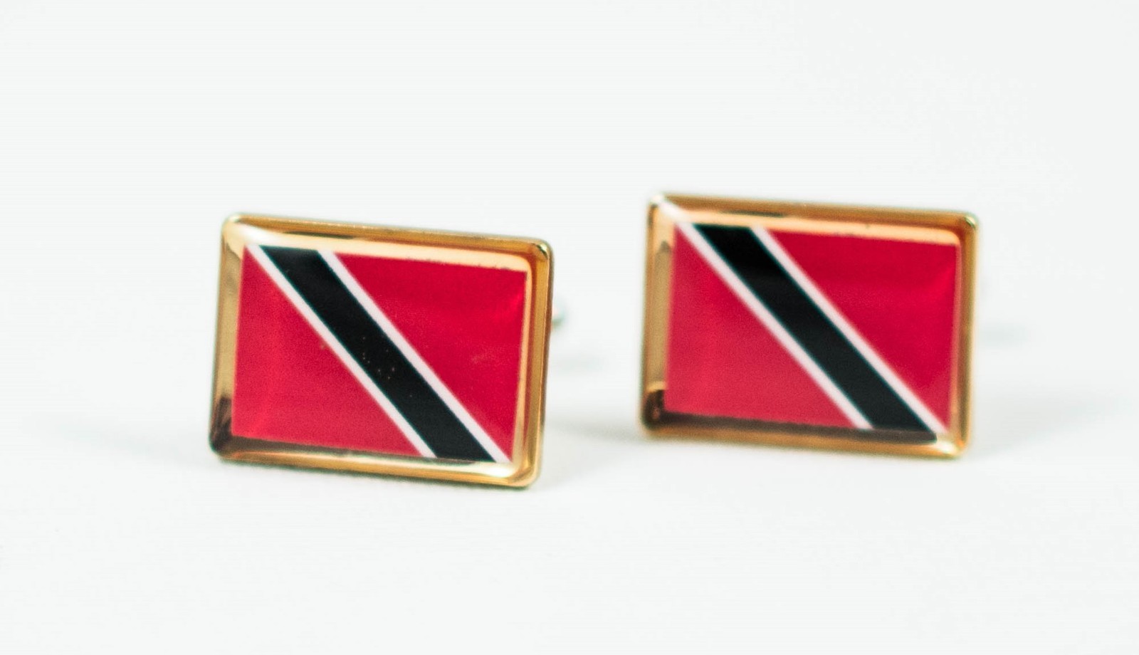 Trinidad and Tobago Flag Cufflinks–Island Caribbean United Kingdom Trinidadian