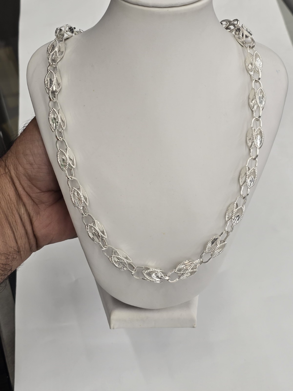 925 Sterling Silver Turkish Chain 8.5 mm 24 Inches