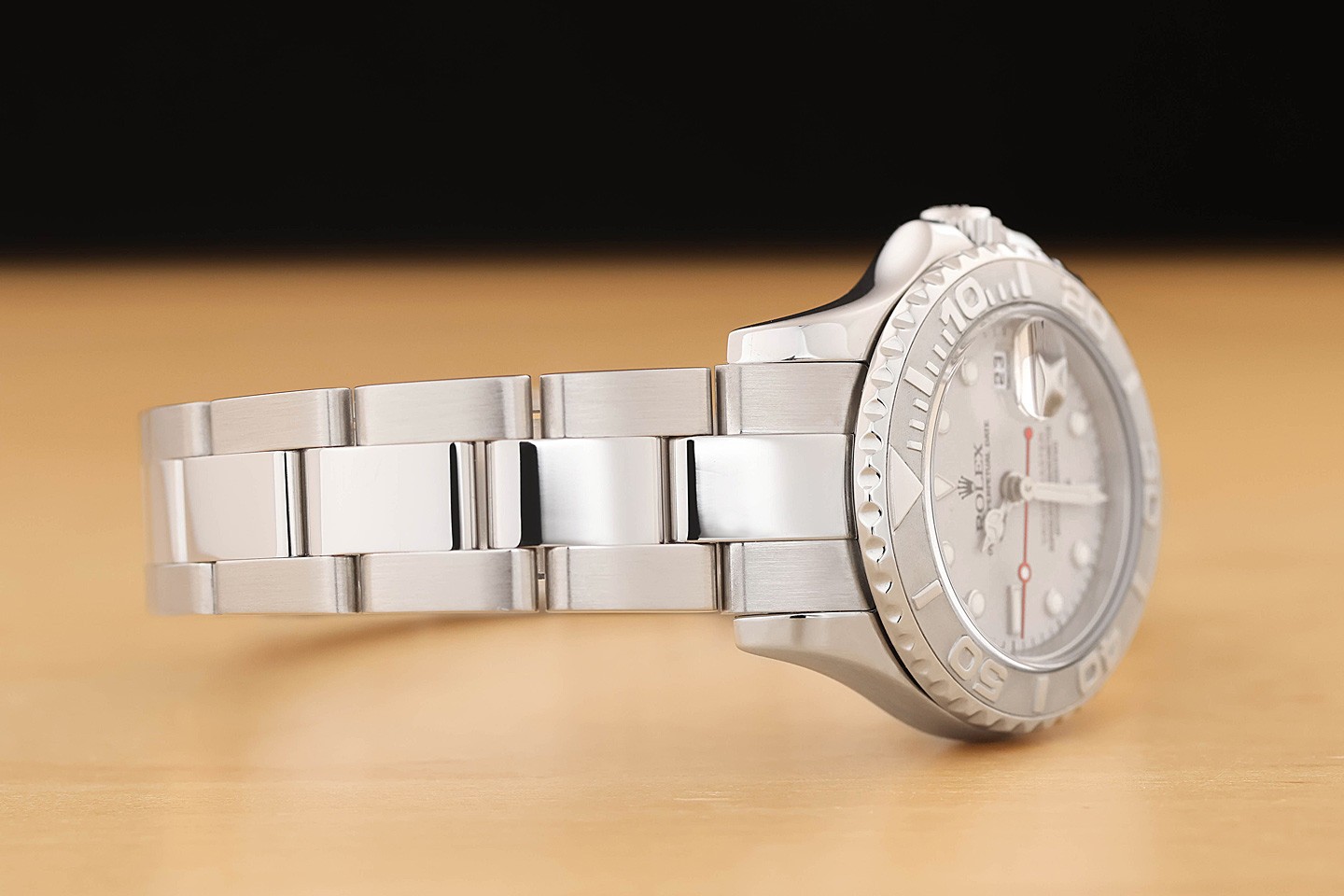 2007 CARD ROLEX LADIES YACHT-MASTER 169622 29MM PLATINUM STEEL WATCH