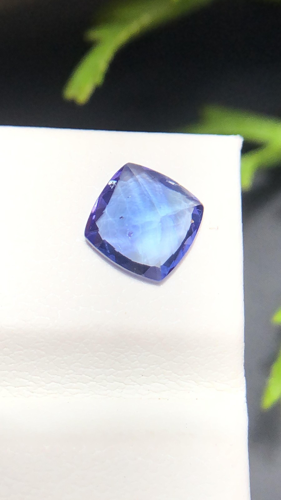 Natural Blue Purple Zoisite Tanzanite 1.25 Ct Cushion Cut Loose Gemstone
