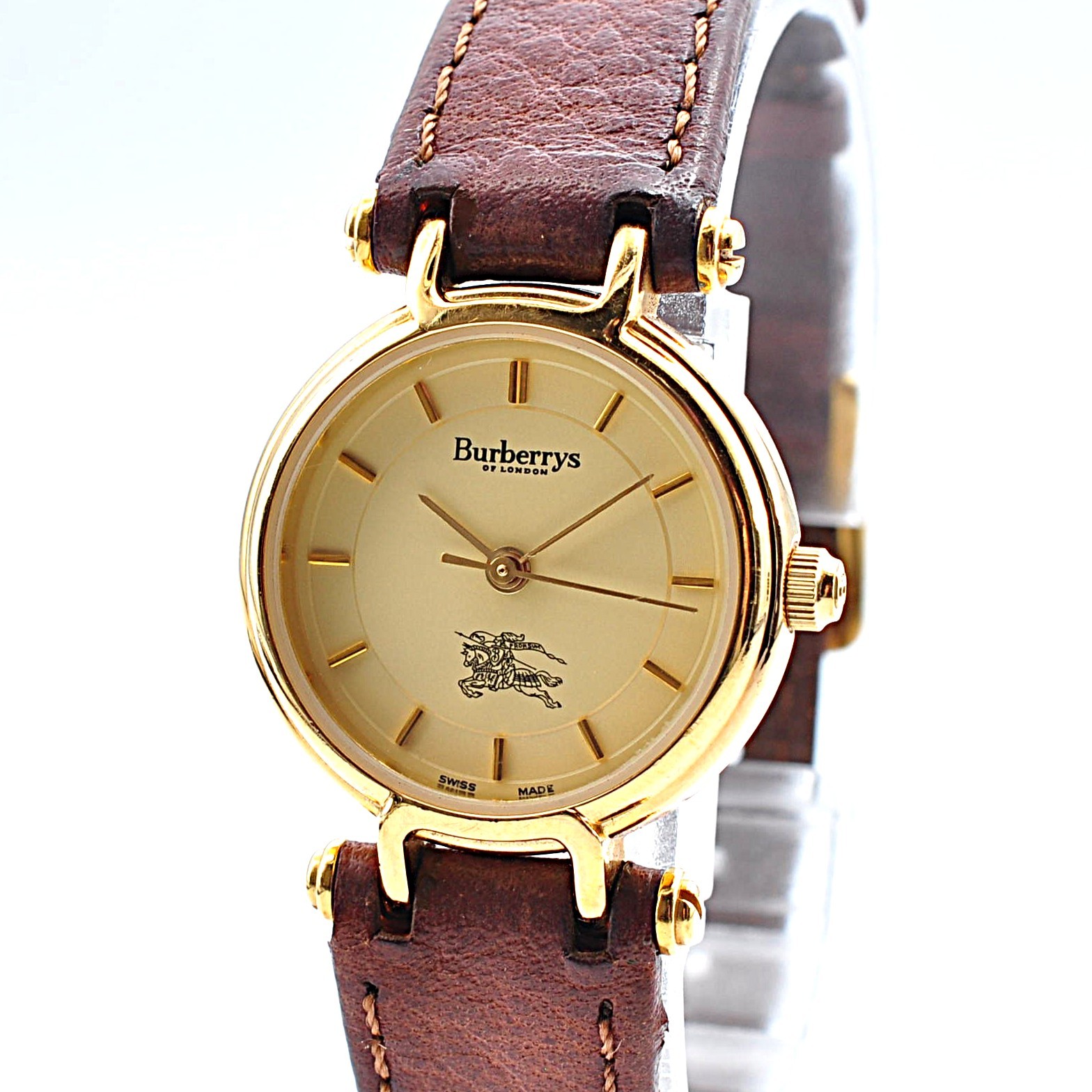 Burberrys OF LONDON 3200 Quartz Watch Analog Round Women w-1388