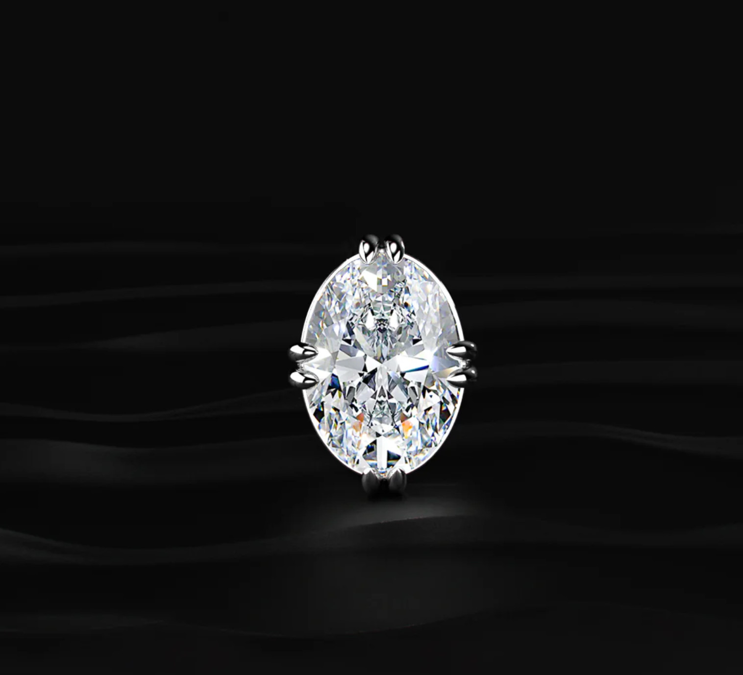 925 Silver, White Diamond Solitaire Pendant, 9 Ct Certified Treated-Elegant Look