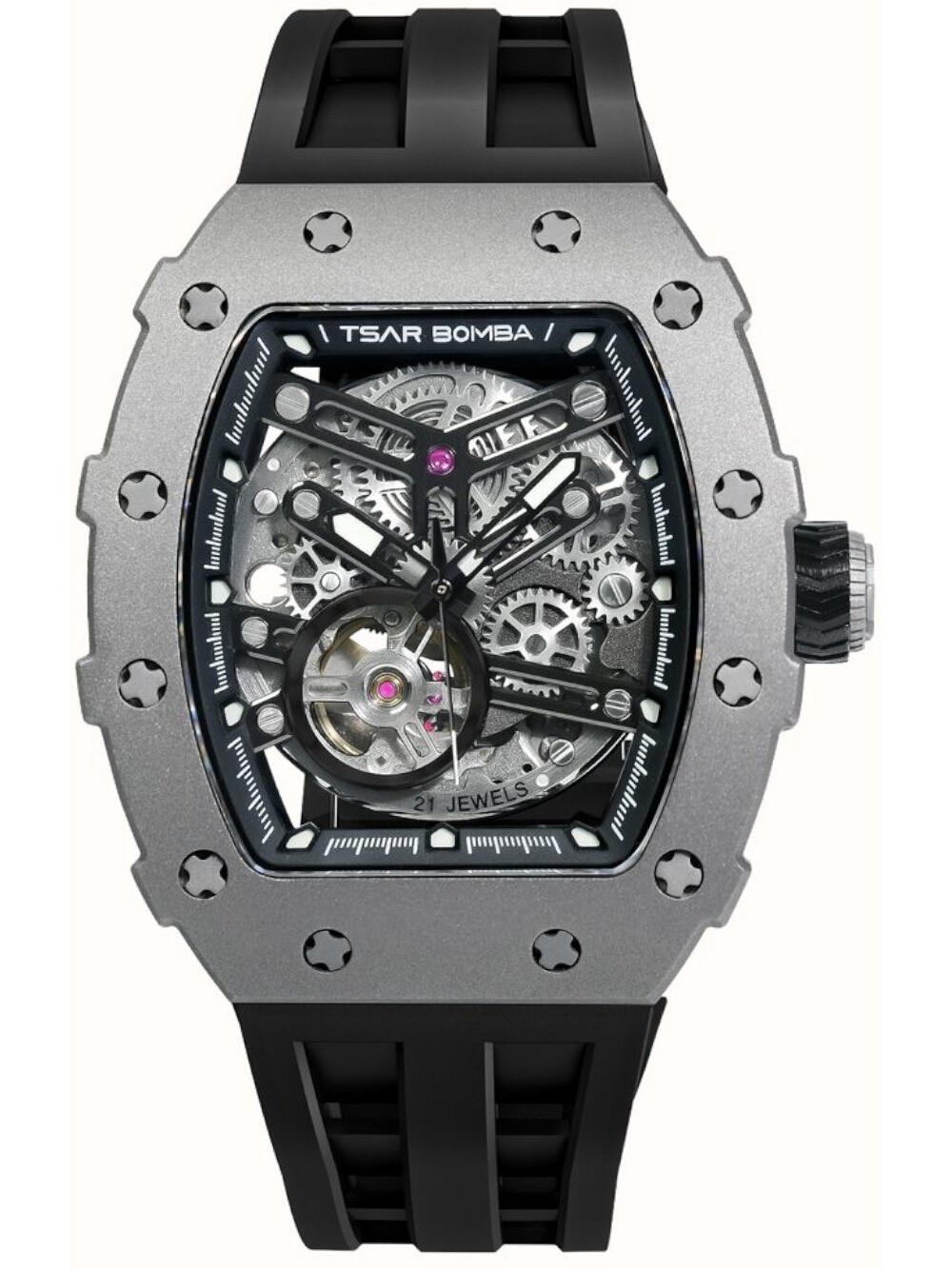 Tsar Bomba TB8208T-01 Mens Watch Elemental Titanium Automatic 43mm 5ATM