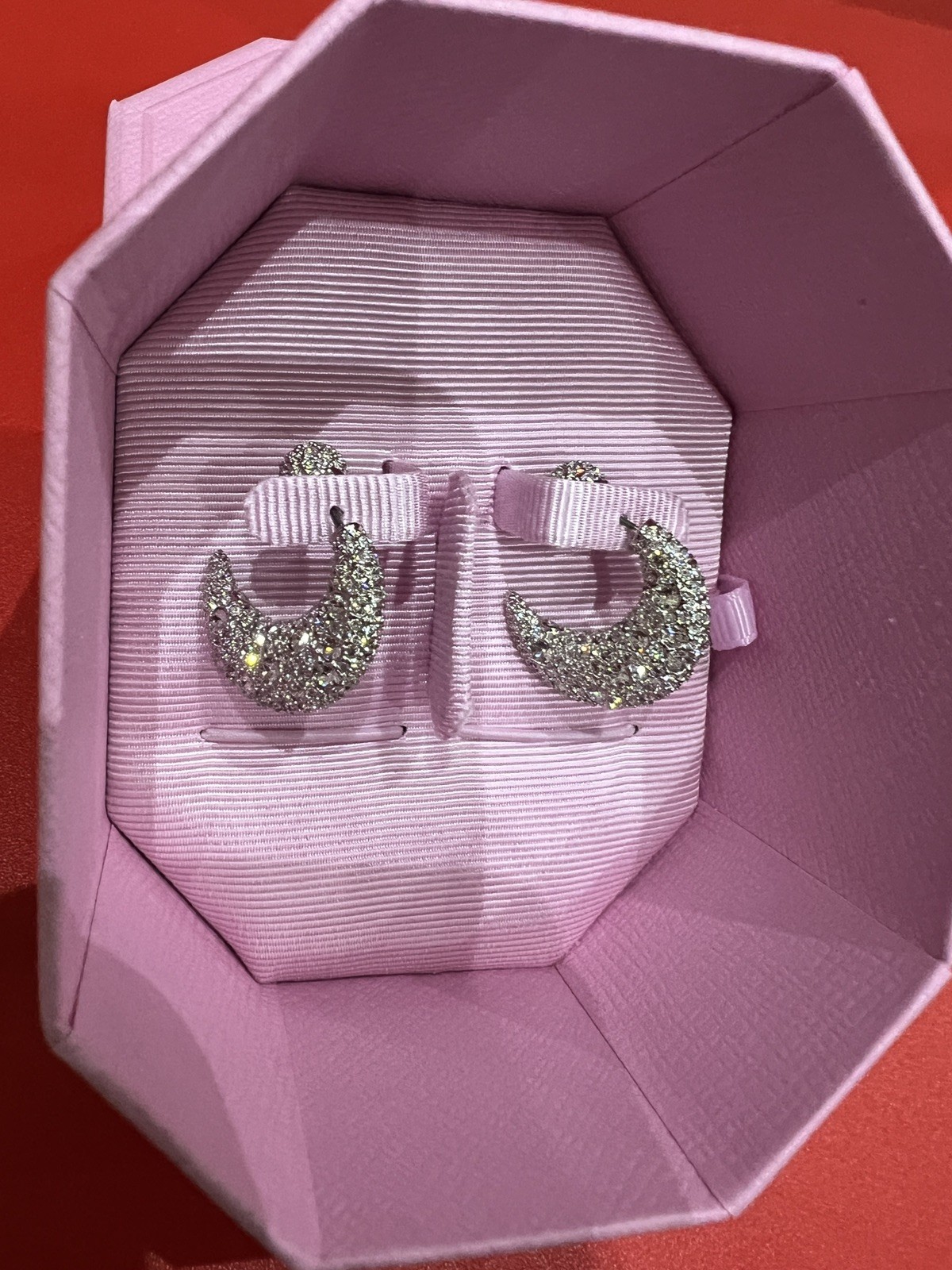SWAROVSKI Sublima Luna Moon drop earrings Rrp £169.00 5666179 + bag💕❤️