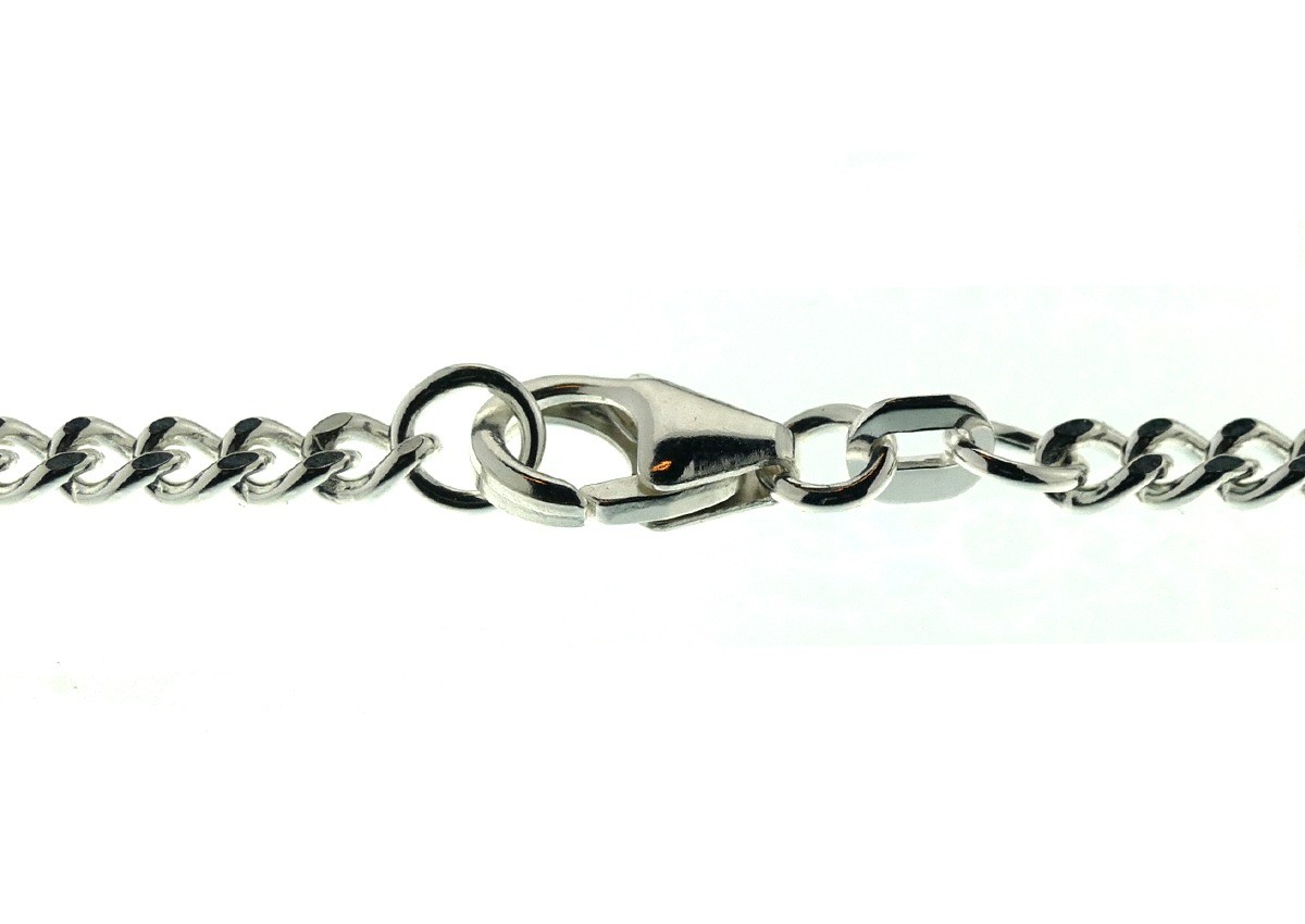 Gourmet link chain made of genuine 925 silver – multiple sizes and lengths