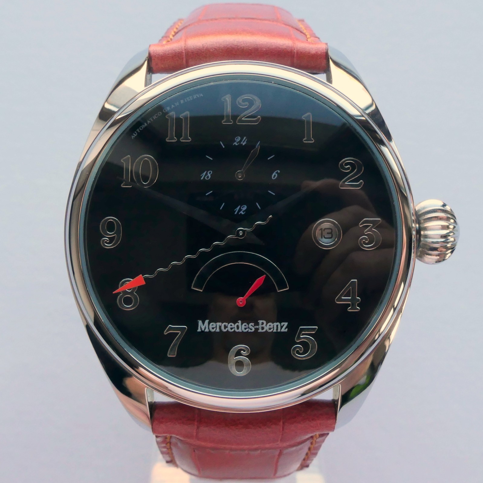 Mercedes Benz Classic Retro Design Car Accessory Power Reserve Automatic Watch
