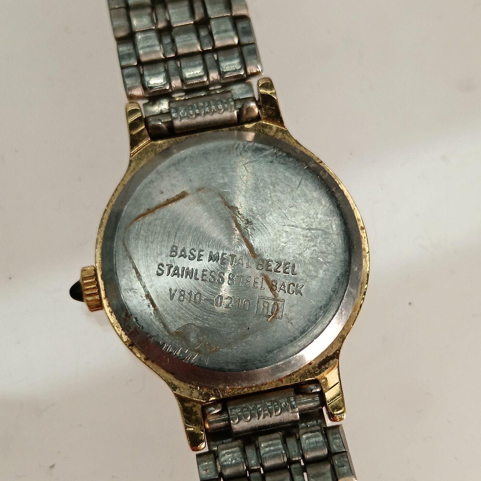 Lotus Ladies Quartz Wristwatch Gold Tone Roman Numerals Vintage Repairs Preloved
