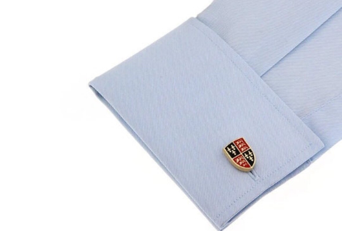 Royal Coat Of Arms Cufflinks Enamel with Gold Rhodium Trim Cuff Links English