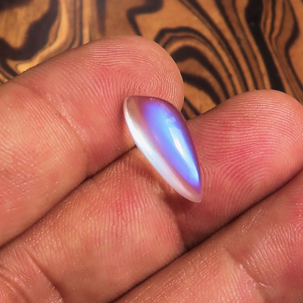 Loose Moonstone, Unique Designer Cabochon, 5.4 CT – 17.4 mm x 7.3 mm x 6.2 mm