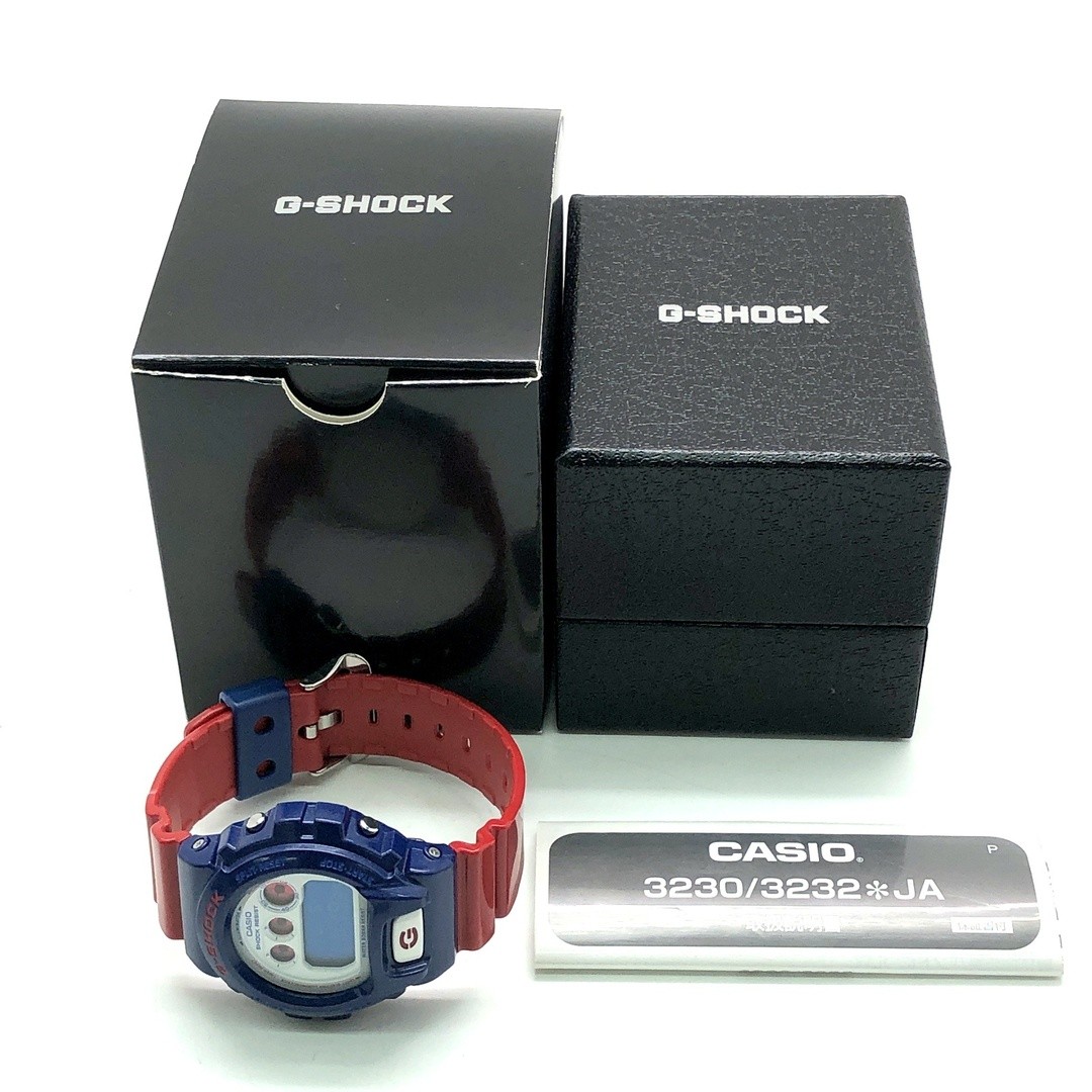 G-Shock DW 6900AC 2 blue red series glossy paint color LCD 3rd graphic stars and