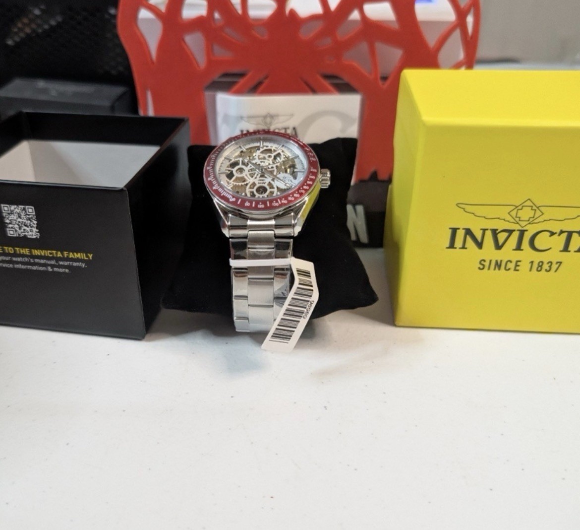 AUTOMATIC Invicta Object D SMOOTH SKELETON DIAL Excelsior Silver Men’s Watch