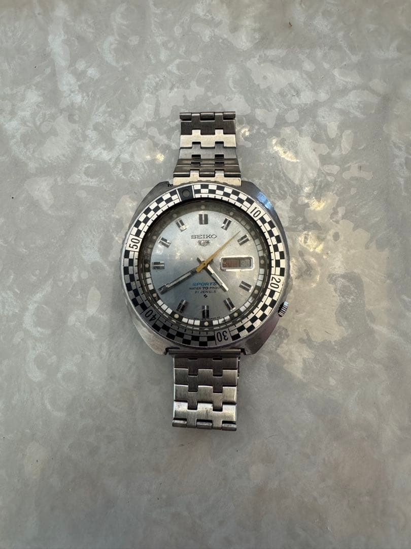 SEIKO 5 Sports Rally Diver 6119 7170 Automatic Rare Watch From Japan