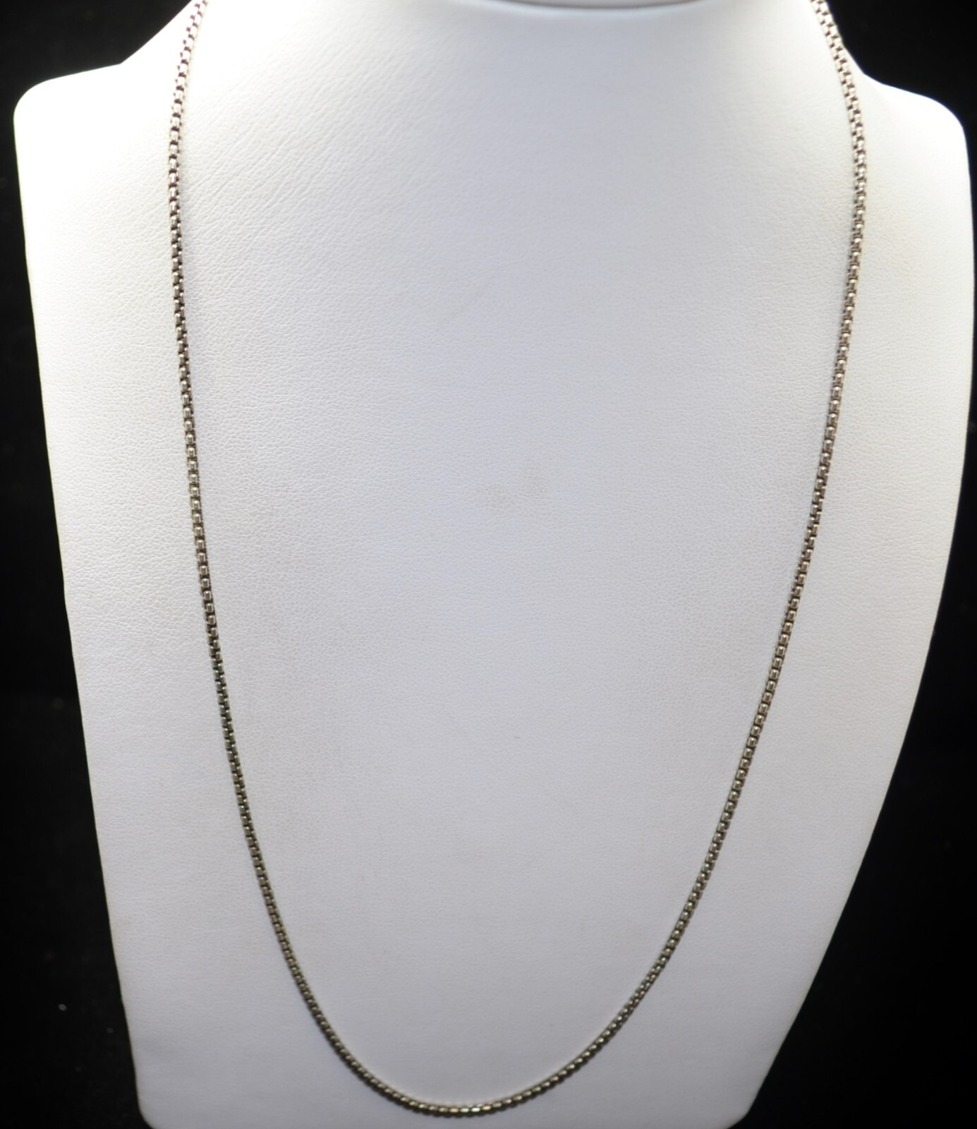 Sterling Silver Box Chain Necklace 20.0″ FMB080