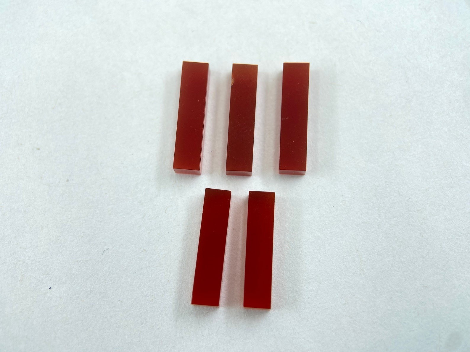 Red Onyx Long Rectangle Bothside Flatback 7x14mm To 12x24mm Loose Gemstone