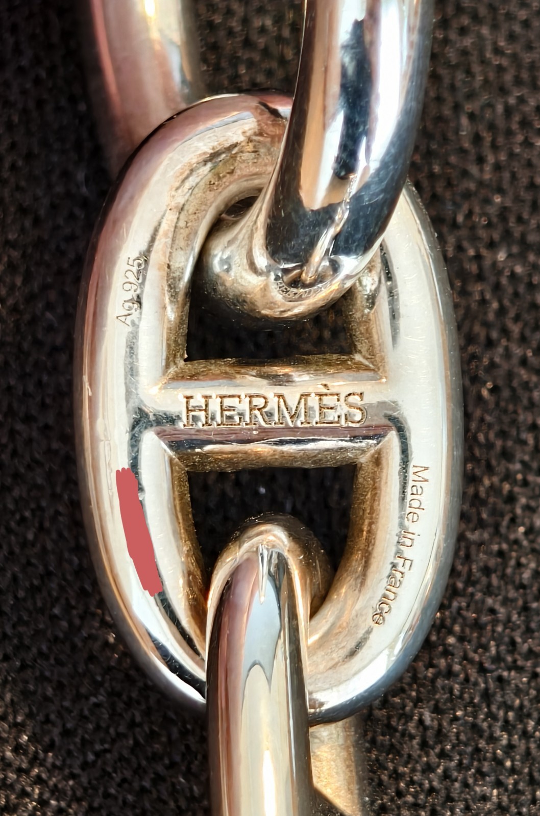 Hermes Sterling Silver Chaine d’ancre Bracelet Medium MM 15 Links 2026 Full Set