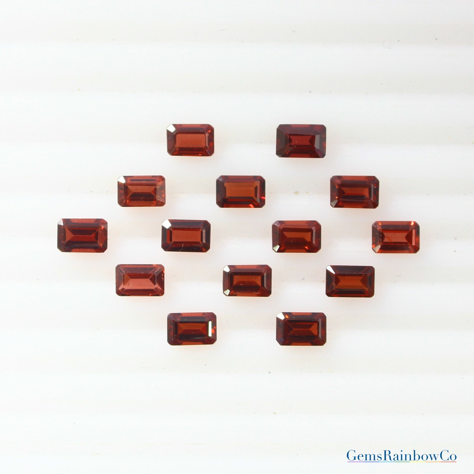 Natural Garnet Octagon Cut Faceted 6x4mm to 10x8mm Loose gemstone AAA Quality