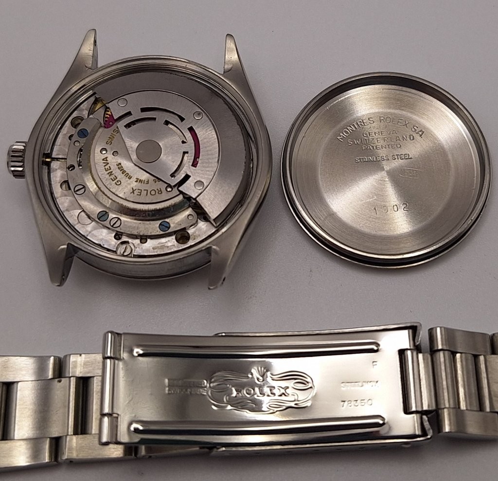 Rolex Oyster Perpetual Date 1501 Mens Watch, All Original, Silver Dial, 1967