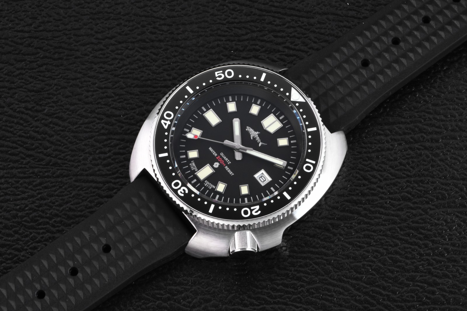 Heimdallr Sharkey Quartz Miyota 2115 Captain Willard 6105 Diver Watch C3 200M