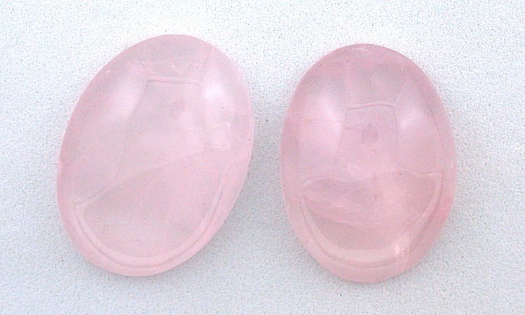 One 25×18 25mm x 18mm Oval Rose Quartz Cabochon Cab Gem Stone Gemstone RQC6GAR