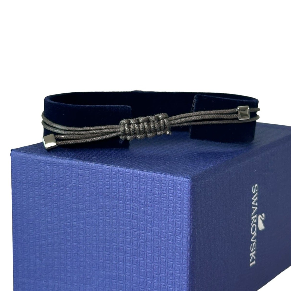 Swarovski Power Collection Hook Bracelet Dark Gray, Ruthenium plated