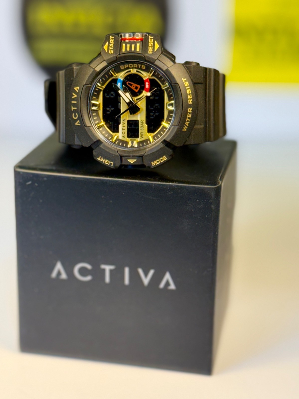 Activa Vord X Invicta ACW8043-002 Digital Quartz Matte Black Beige 49mm Watch