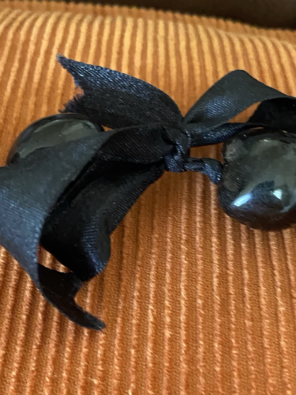 Vintage Kukui Nut Necklace Dark Brown