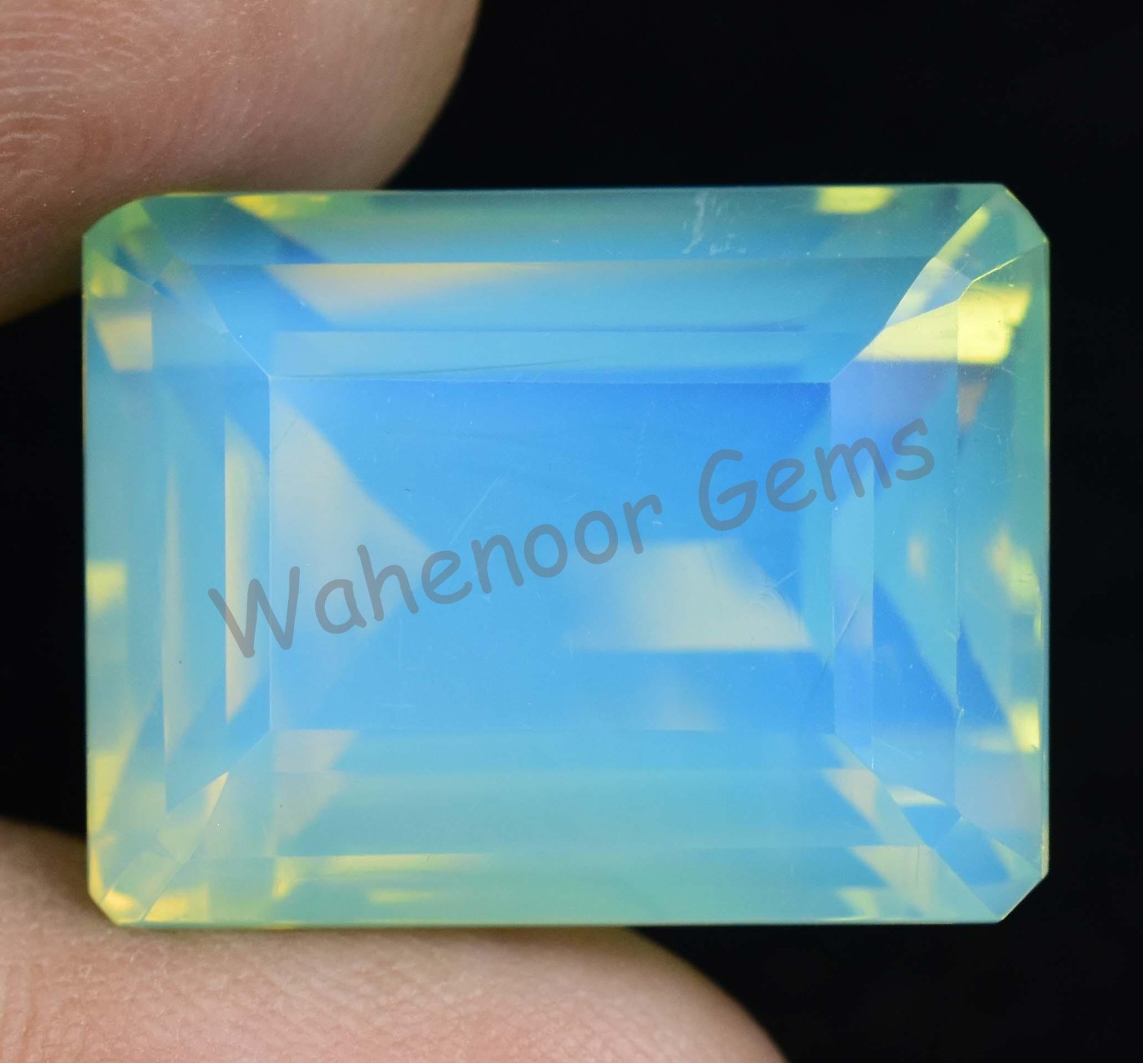 Natural Lime Opal 46.45 Ct Emerald Welo Untreated Australian Certified Gemstone