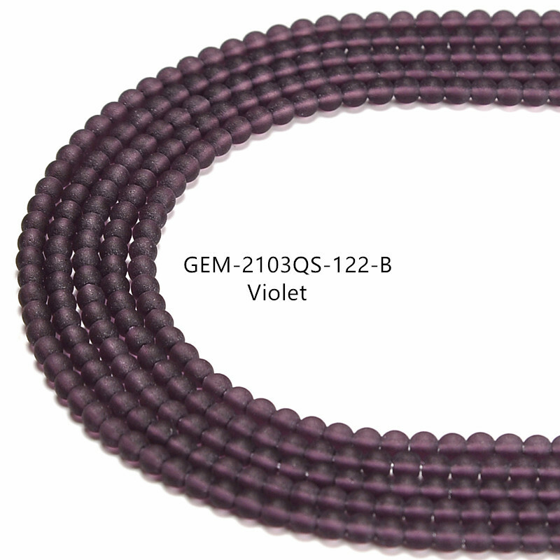 K9 Crystal Matte Round Assorted Colors Beads Size 3mm 15.5” Strand