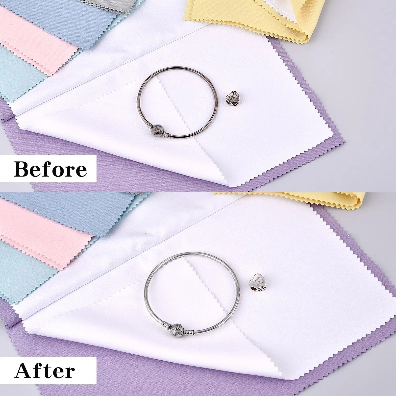 1Pc Large Polishing Cloth Cleaning Jewelry Gold Silver Cotton Jargod Wipe Wiping