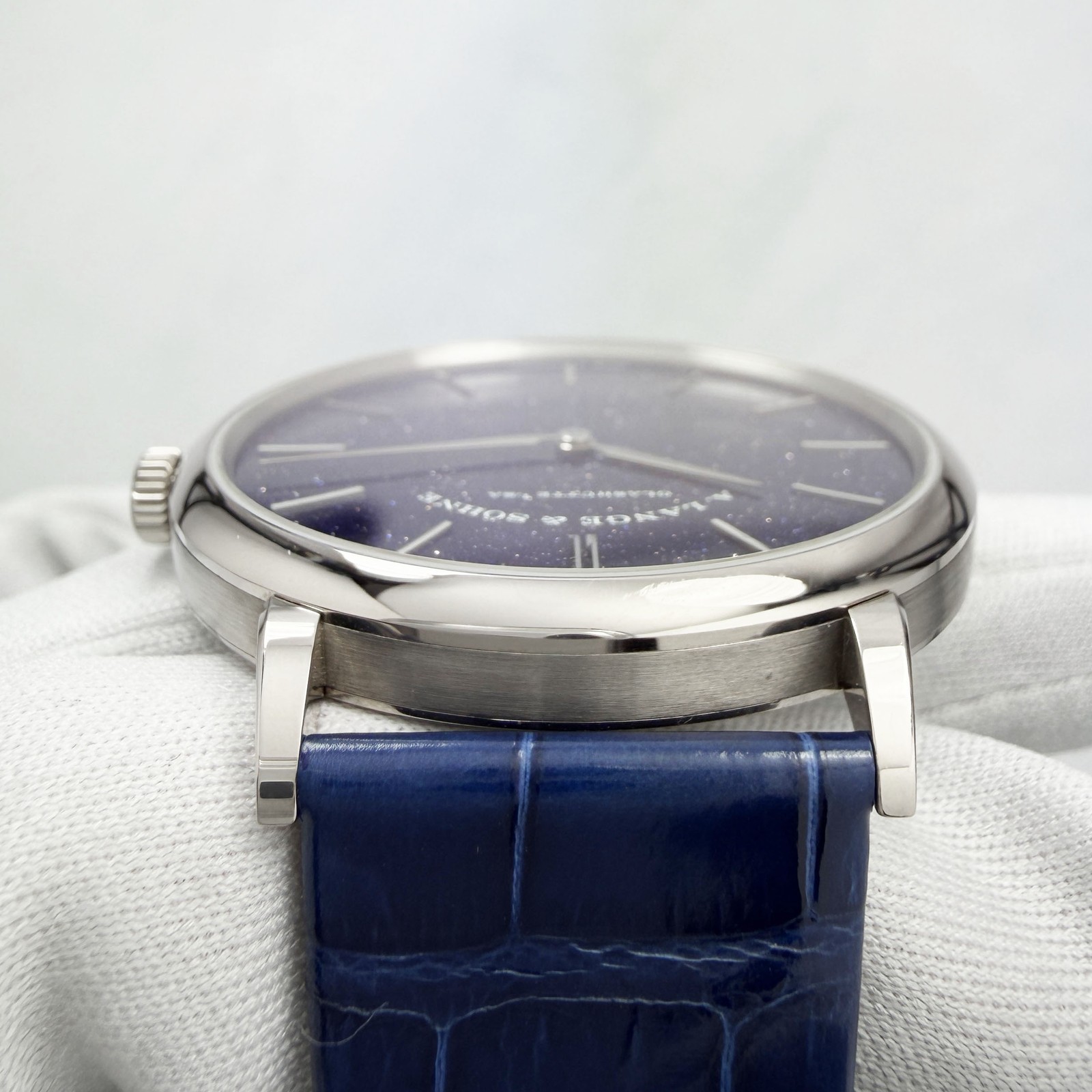 Unworn 2026 A. Lange & Sohne Saxonia 205.086 39MM Blue Aventurine 18K Wg B/p