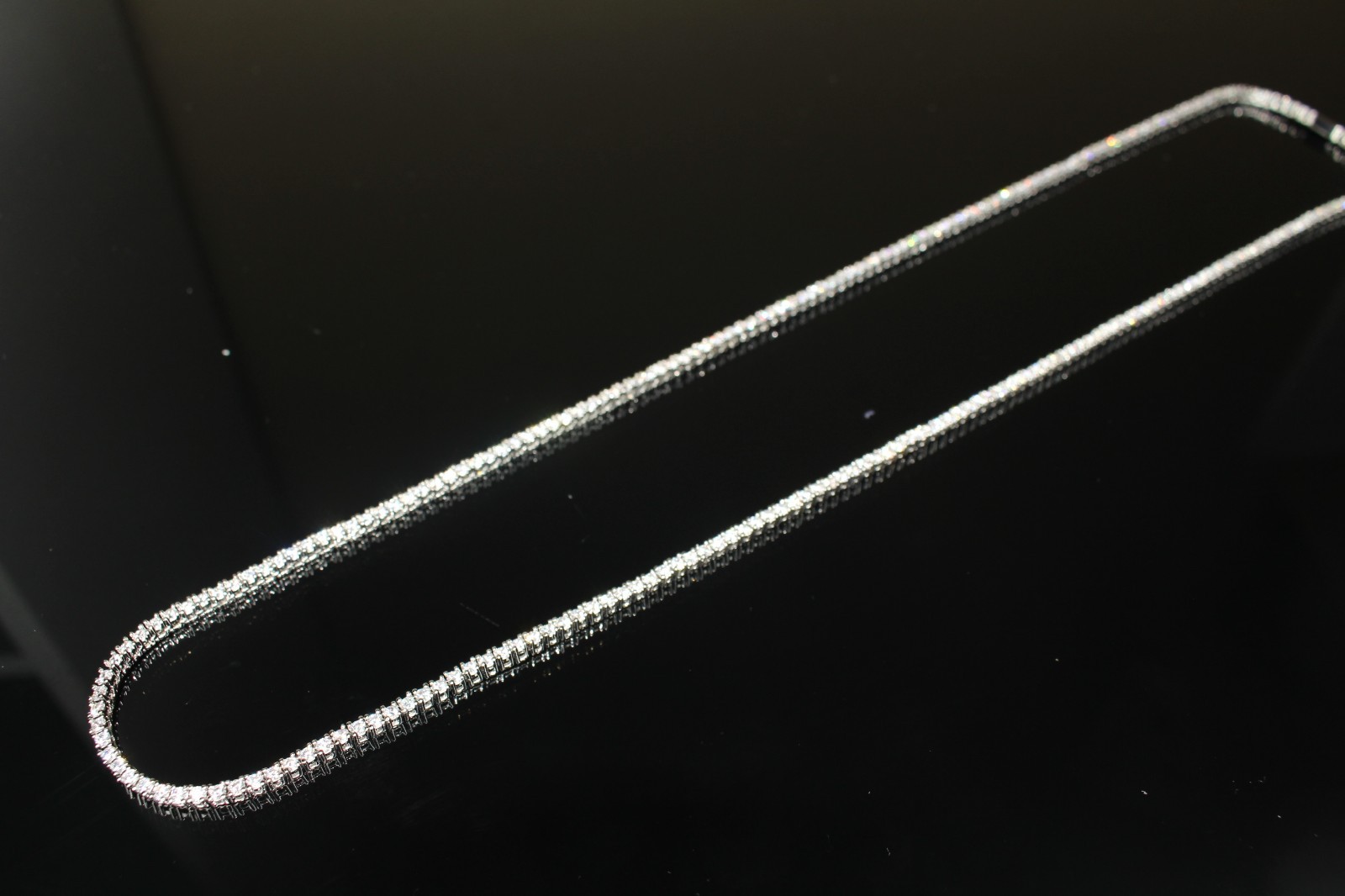 14k STAMPED 2mm Tennis Chain Necklace 10.6ctw Lab Sim VVS1 Diamonds Heavy 12g+