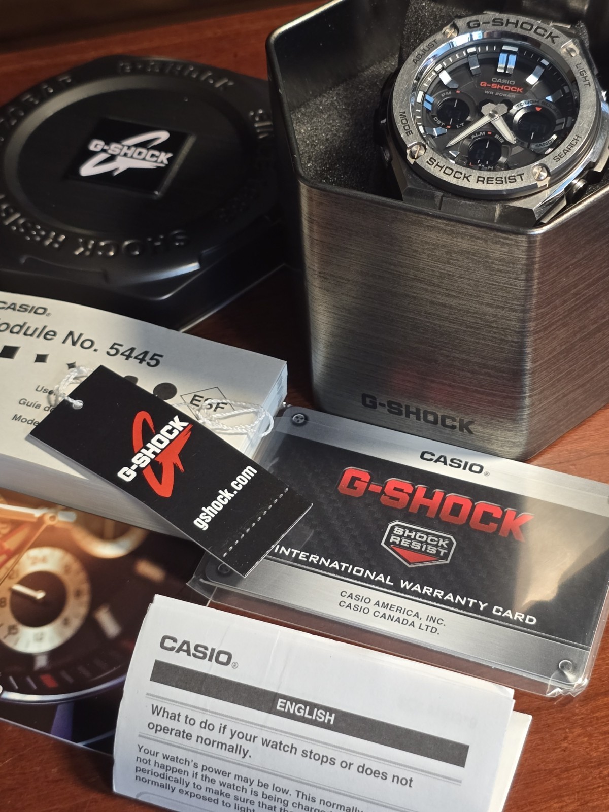 Casio G-Shock G-Steel GST-S110D-1A Tough Solar Stainless Steel Men’s Watch