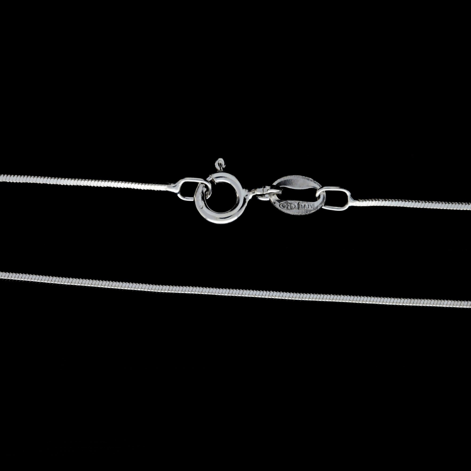 Made in Italy – 925 Sterling Silver Delicate Square Snake Chain – GCH004
