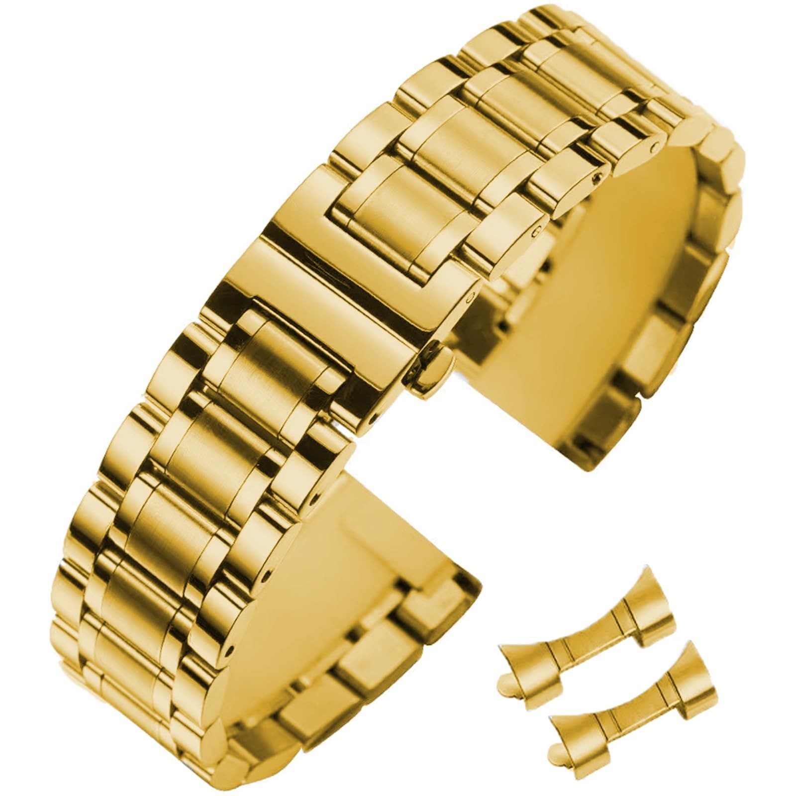 Universal Stainless Steel Watch Band 14mm-24mm Replacement Strap